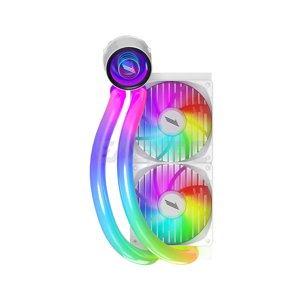 1stplayer Mothra MT240 Infinite Space ARGB AIO Liquid CPU Cooler White - Image 4