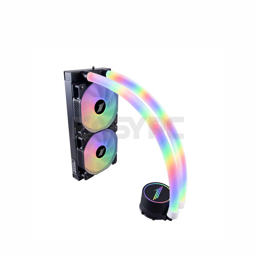 1stplayer Mothra MT240 RGB AIO Liquid Black and White/ MT360 AIO Liquid White CPU Cooler - Image 3