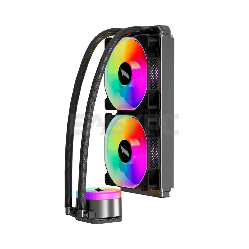 1stplayer Thunderstorm TS2 240 ARGB AIO CPU Liquid Cooler Black - Image 4