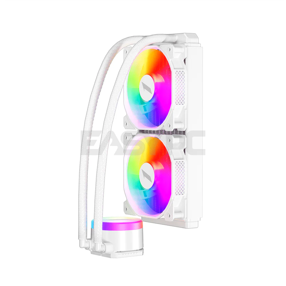 1stplayer Thunderstorm TS2 240 ARGB AIO CPU Liquid Cooler White - Image 4