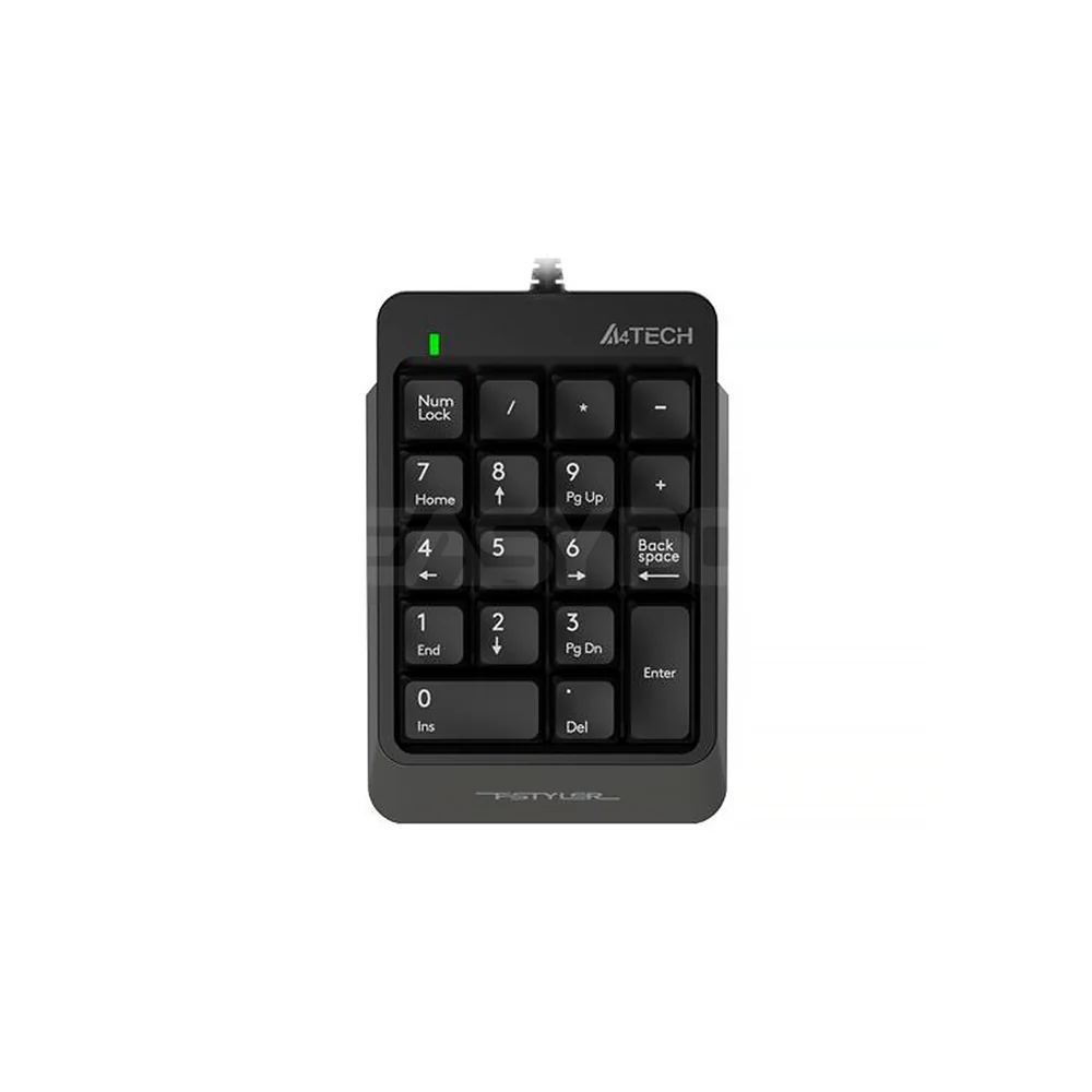 A4Tech FK13M-A4tech Fstyler 70cm Window 10 Supported, Laser Engraving Wired Numeric Keypad Micro USB Black