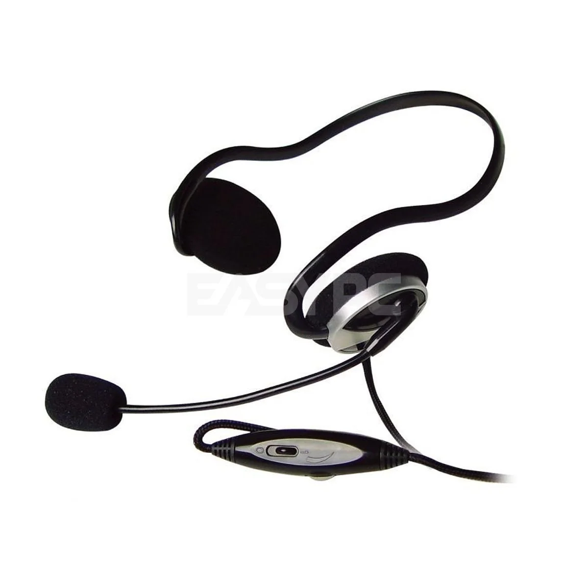 A4Tech HS-5P, Earphone Hook 3.5mm Earphone and Microphone Plug, Omnidirectional Noise-cancelling Mic, Tangle-free Cable Headset Black - Image 4