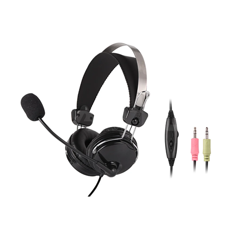 A4Tech HS-7P ComfortFit Stereo Sound Tangle-free Cable, Adjustable Headband, 3.5mm Plug, Volume Switch Headset Black - Image 6