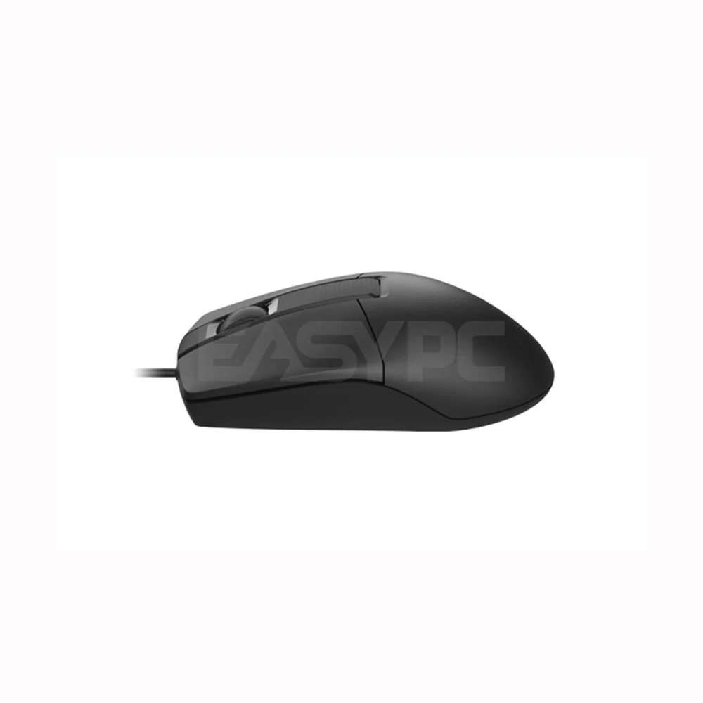 A4Tech OP-330 1200 DPI Durable Button Life 4-way wheel Silent Clicks Usb Black Mouse Black - Image 3