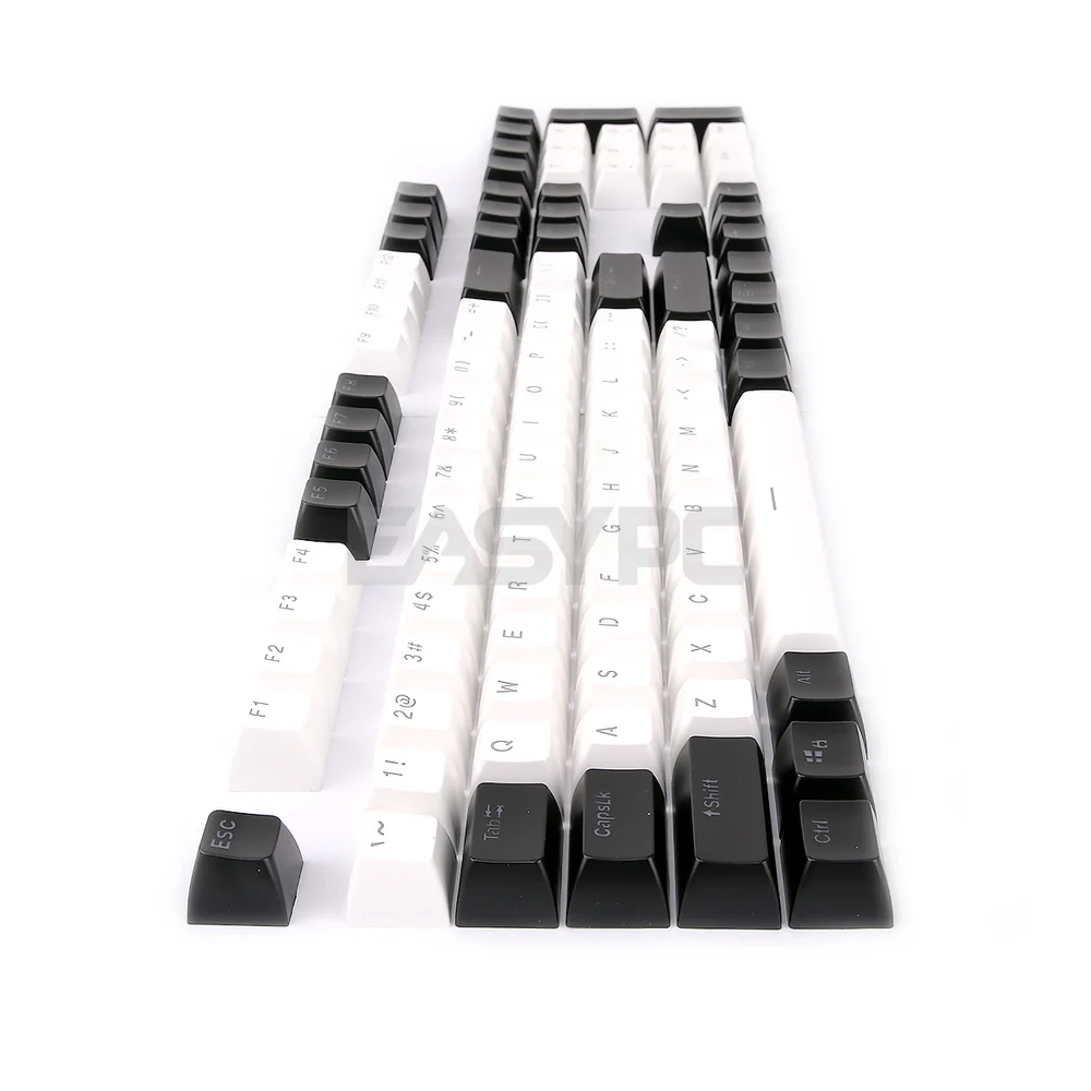 ABS Double Shot SA Keycaps White-Black, Black-White, Black-Red, Black-Blue, Blue-White, White-Red, White and Black Keycaps - Image 3