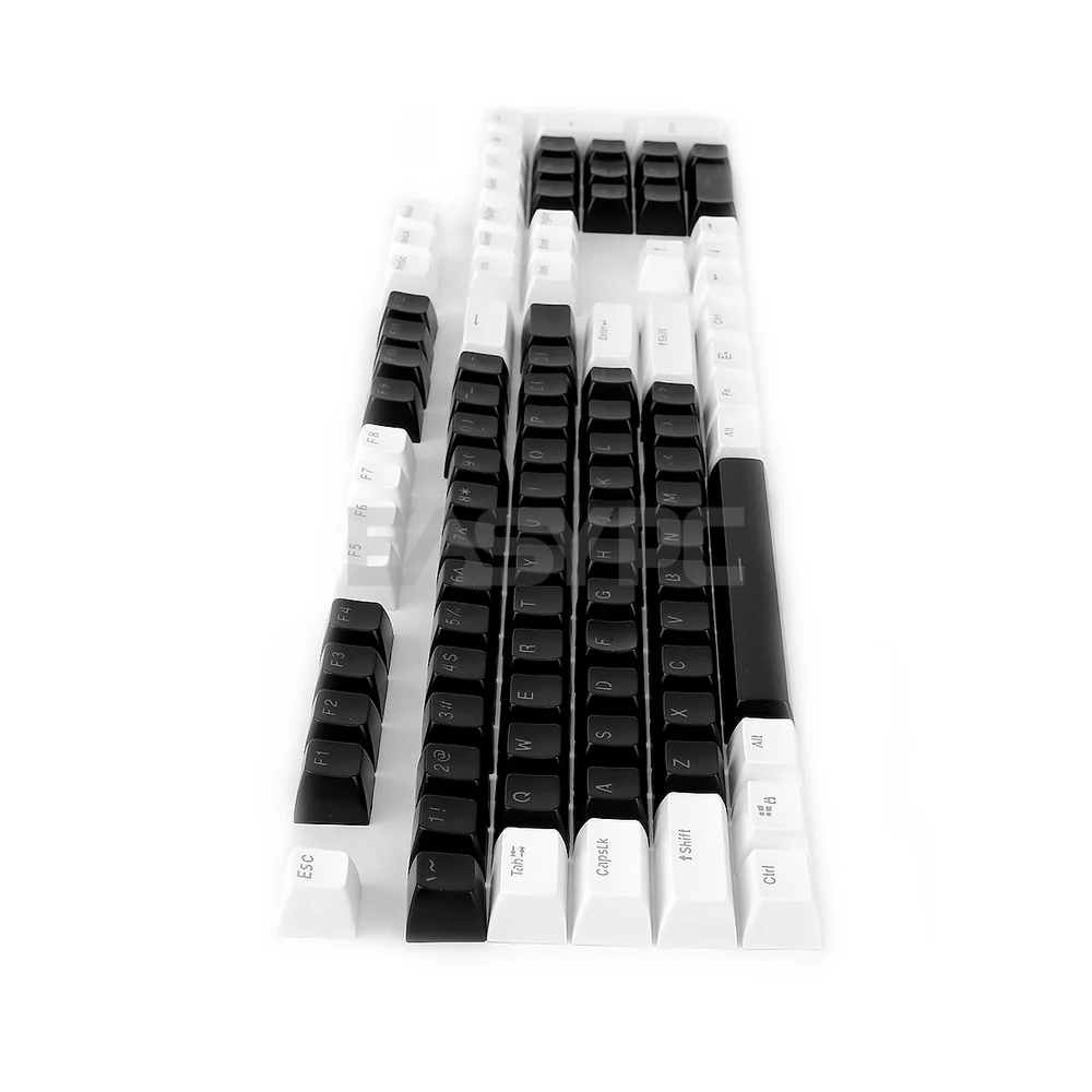 ABS Double Shot SA Keycaps White-Black, Black-White, Black-Red, Black-Blue, Blue-White, White-Red, White and Black Keycaps - Image 8