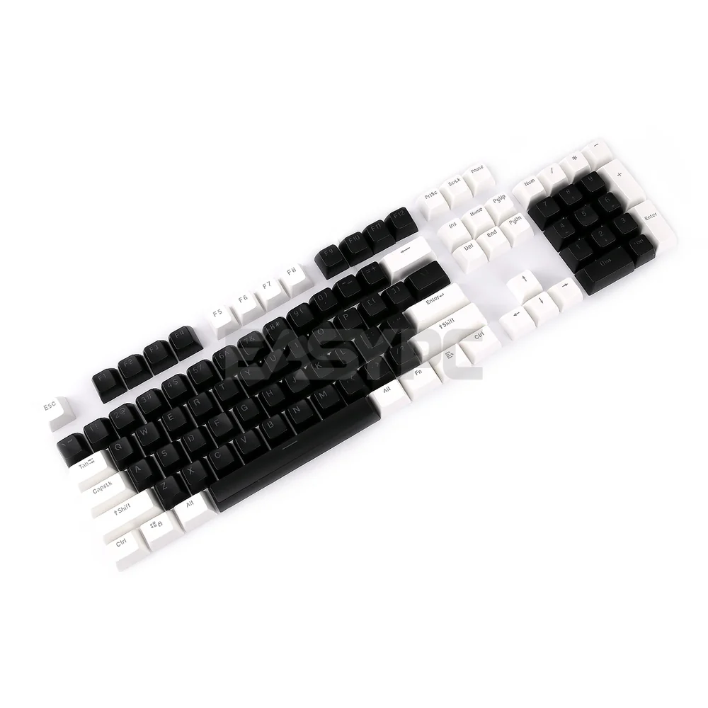 ABS Double Shot SA Keycaps White-Black, Black-White, Black-Red, Black-Blue, Blue-White, White-Red, White and Black Keycaps - Image 9