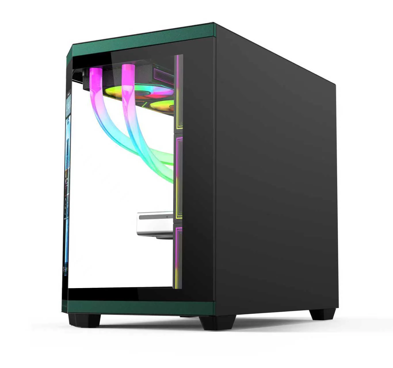 Acer Air 2 Plus with LCD Screen ATX PC Case Black - Image 2