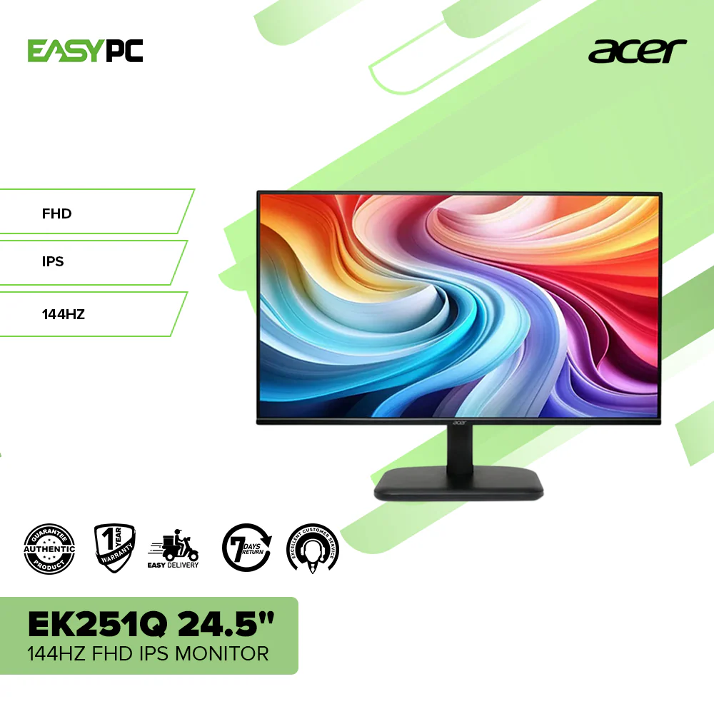 Acer EK251Q 24.5" 144Hz FHD IPS Monitor - Image 4