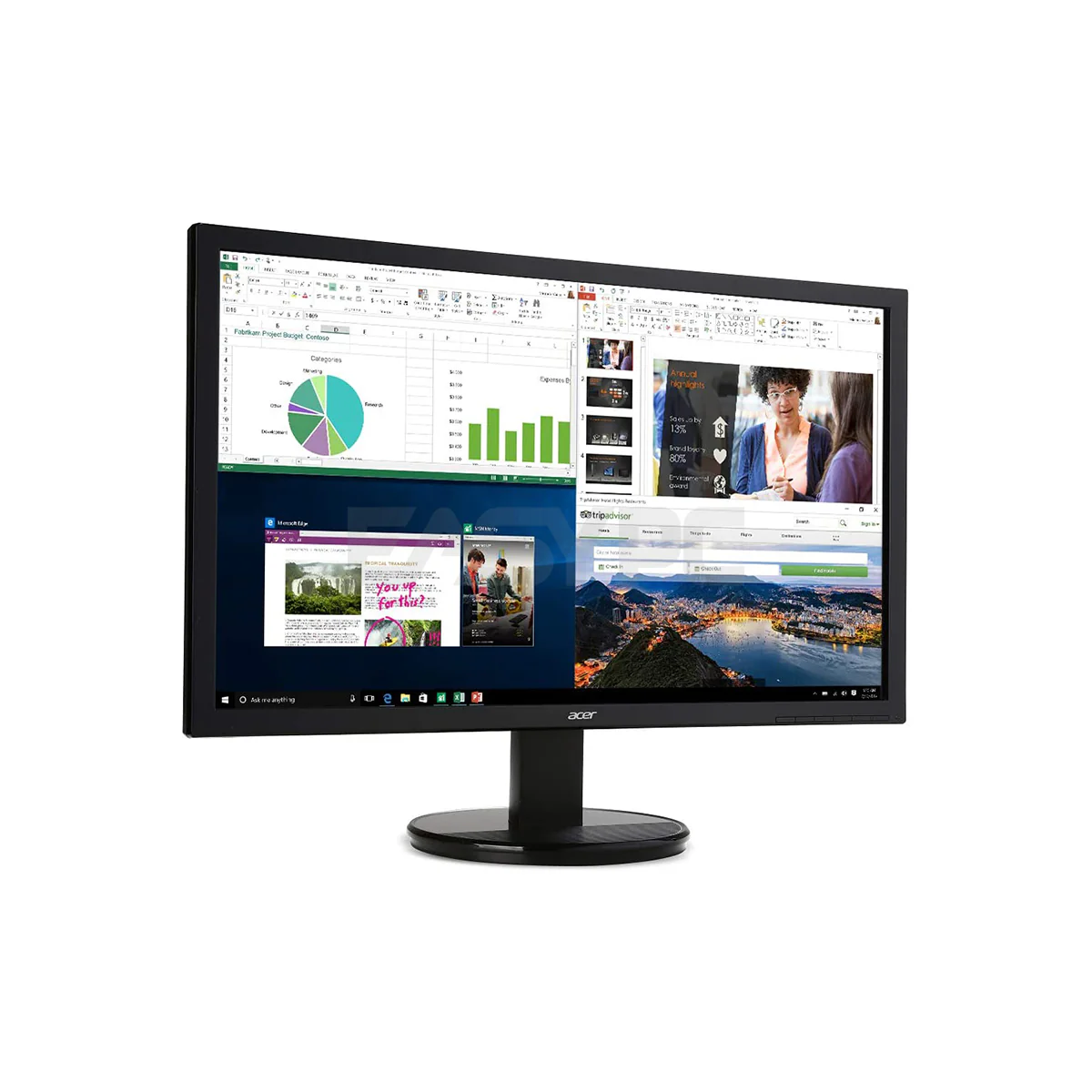 Acer K202HQL Abi 20" (HDMI & VGA port) , HD Gaming monitor Vesa Compatible, Power cord and VGA Cable included LED Monitor - Image 3