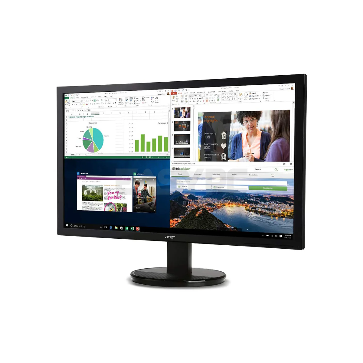Acer K202HQL Abi 20" (HDMI & VGA port) , HD Gaming monitor Vesa Compatible, Power cord and VGA Cable included LED Monitor - Image 4