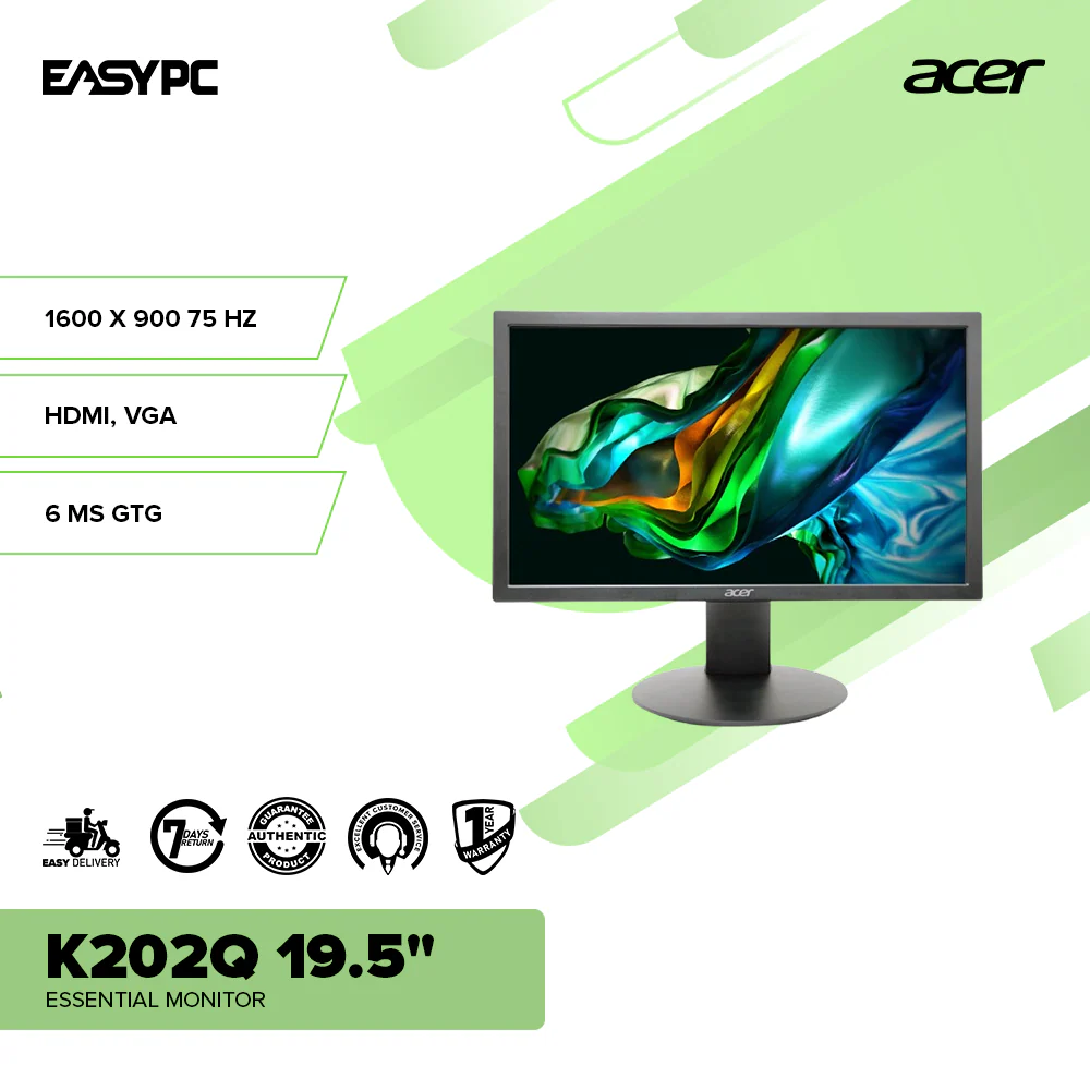 Acer K202Q 19.5" Essential Monitor - Image 2