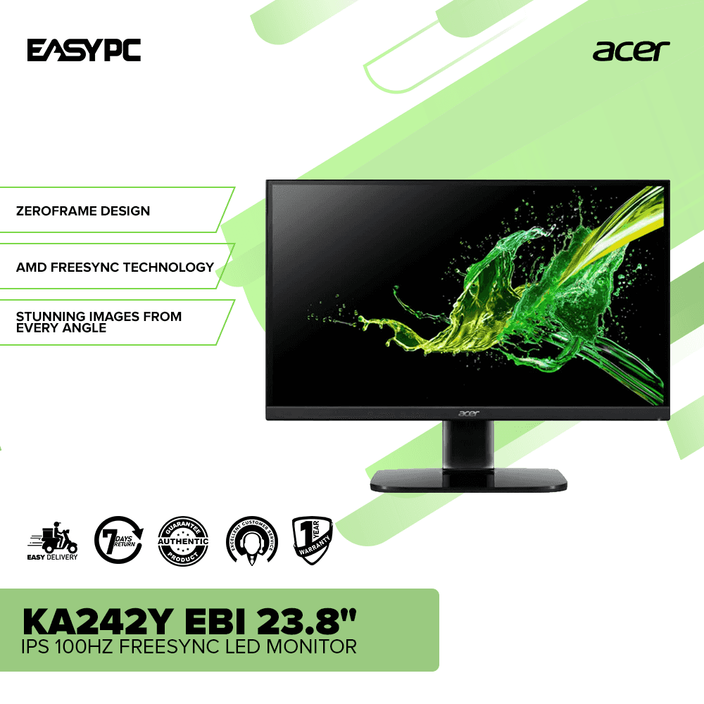 Acer KA242Y Ebi 23.8" IPS 100hz Freesync Led Monitor - Image 2