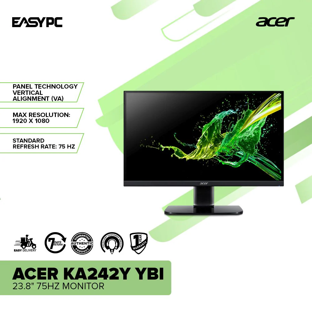 Acer KA242Y Ybi 23.8 75Hz Monitor - Image 2