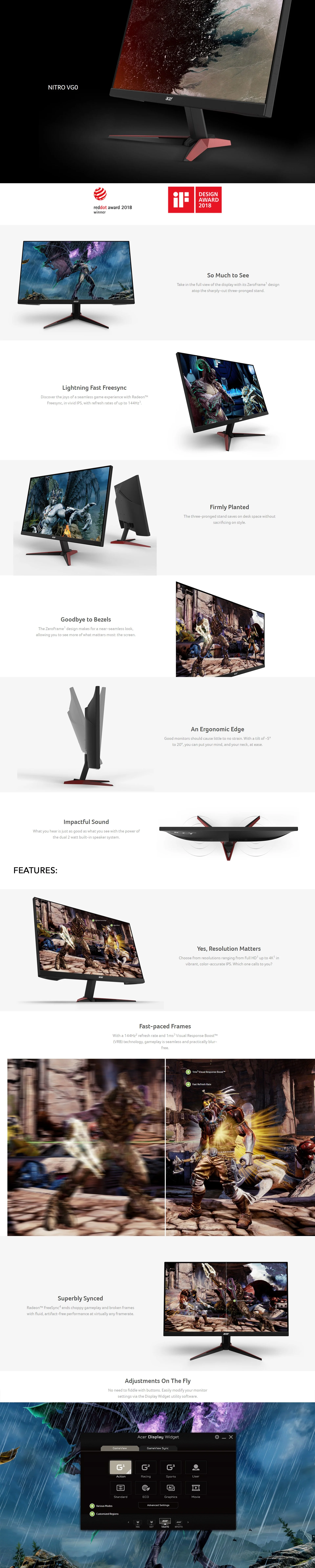 Acer Nitro VG270-P 27" 144Hz IPS Gaming Monitor - Image 6