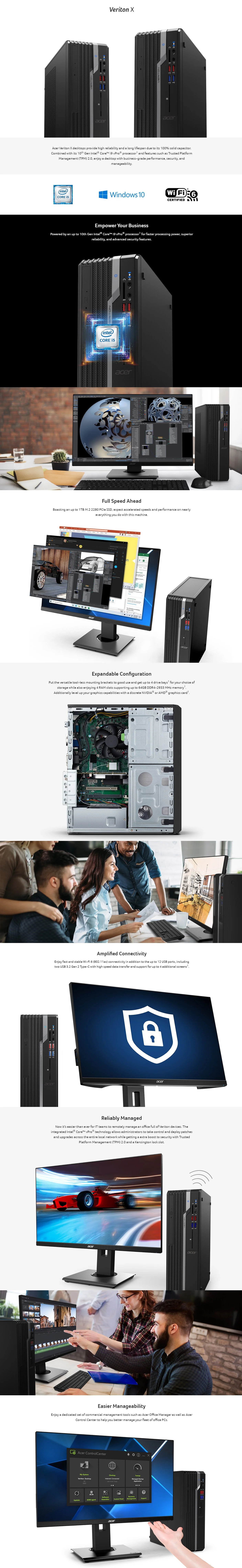 Acer Veriton X4660G Intel i5-8400/8GB/1TB/Intel UHD Graphics 630/Endless OS Desktop ACVE408 2TECH - Image 5