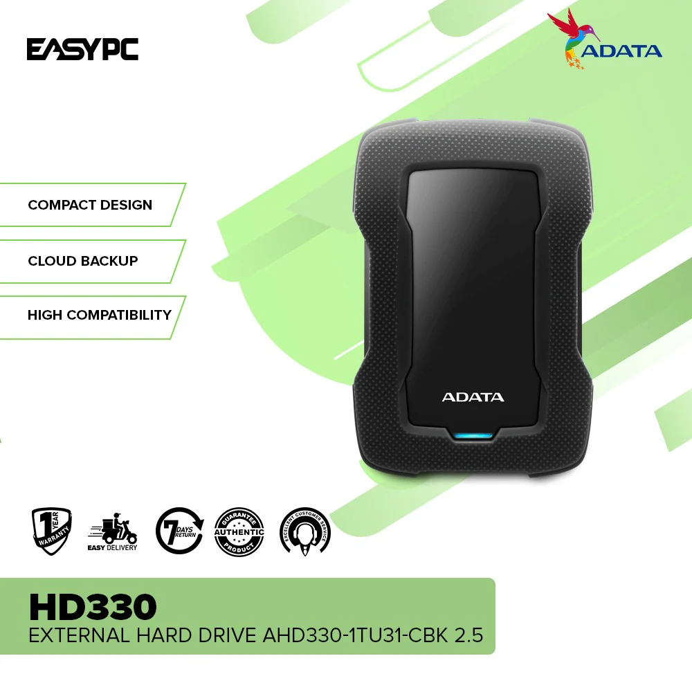 Adata HD330 External Hard Drive AHD330-1TU31-CBL 2.5 - Image 8