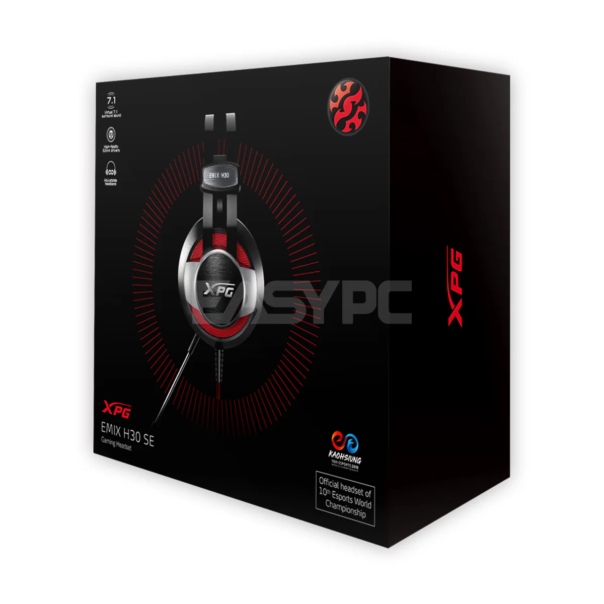 Adata XPG H30 SE Hear Far and Wide with Virtual 7.1 Surround Detachable Noise Canceling Mic Gaming Headset ADH3357 1ION - Image 3