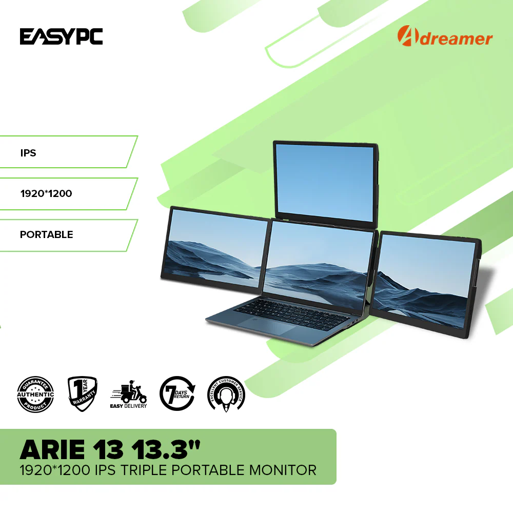 ADREAMER Arie 13 13.3" 1920*1200 IPS Triple Portable Monitor - Image 2
