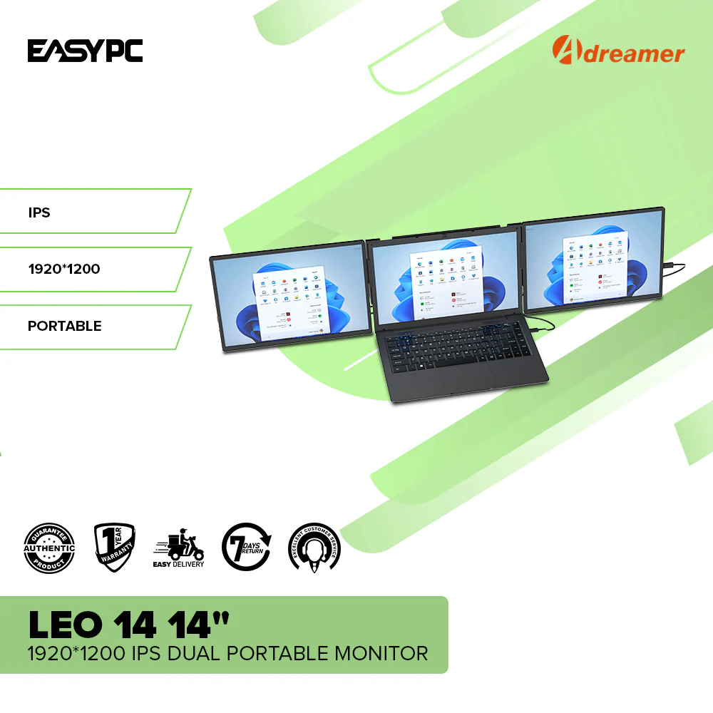 ADREAMER Leo 14 14" 1920*1200 IPS Dual Portable Monitor - Image 2