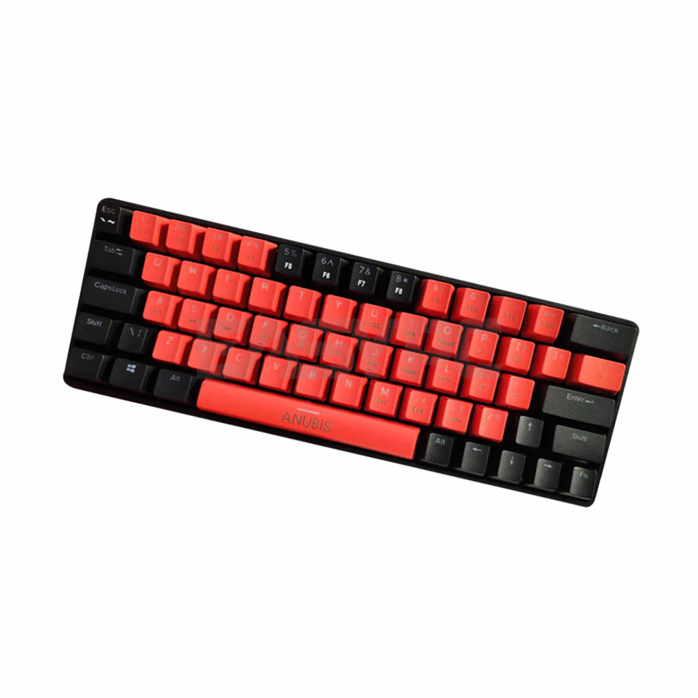 Anubis AG64 RGB Hotswappable Gaming Mechanical Keyboard Red Black - Image 3