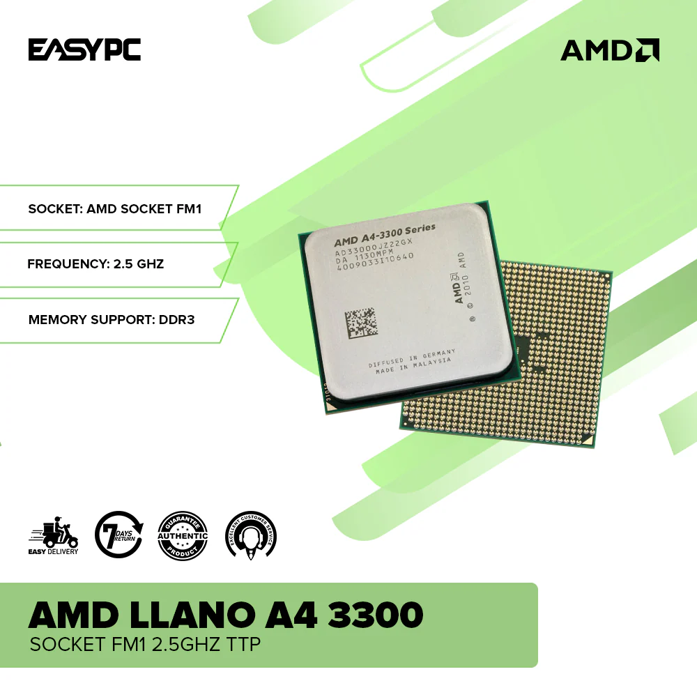 Amd Llano A4 3300 Socket Fm1 2.5ghz TTP Processor - Image 2