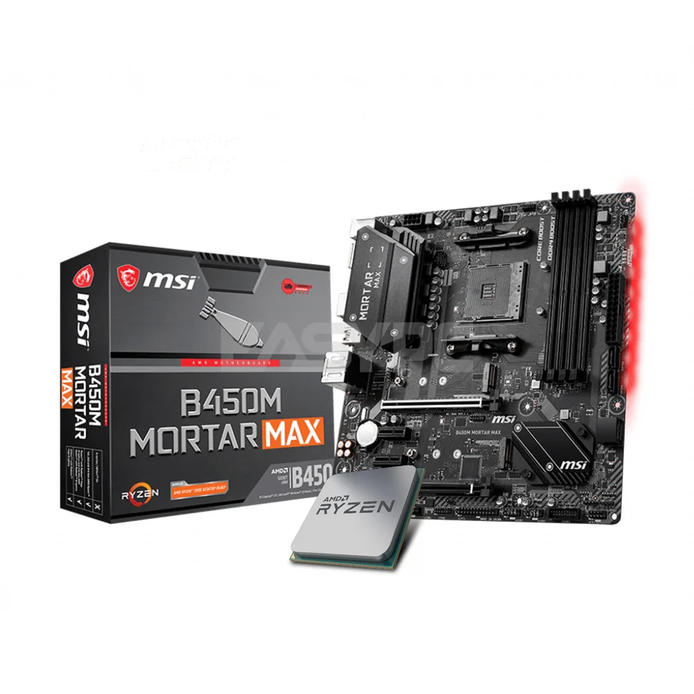 AMD Ryzen 5 3600 Processor + MSI B450M Mortar Max Motherboard Bundles