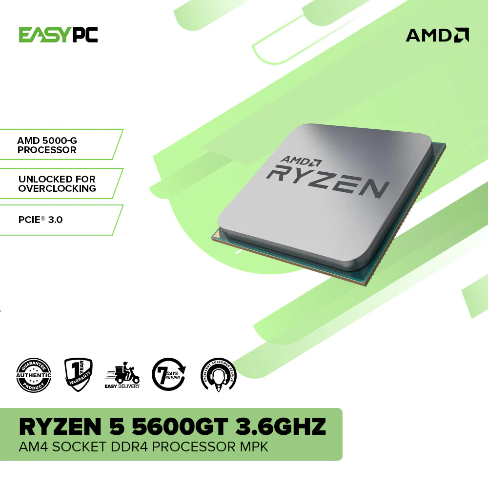 AMD Ryzen 5 5600GT 6-Core 12-Thread AM4 APU with Integrated Radeon Graphics MPK - Image 2