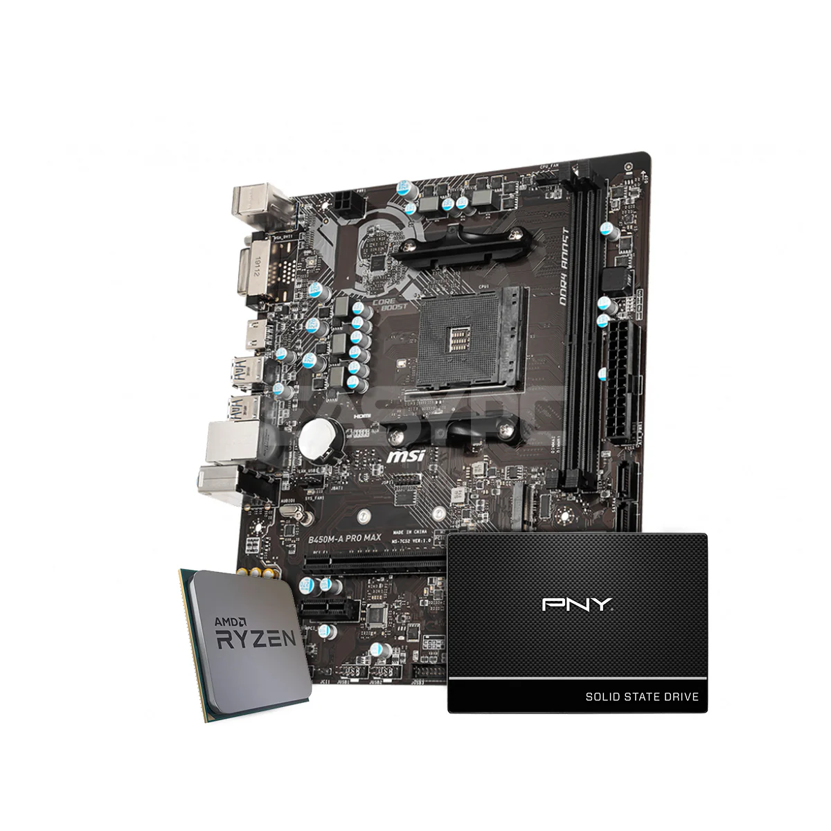 AMD Ryzen 7 2700/MSI B450M-A Pro Max/120gb SSD/Gaming Bundle WB