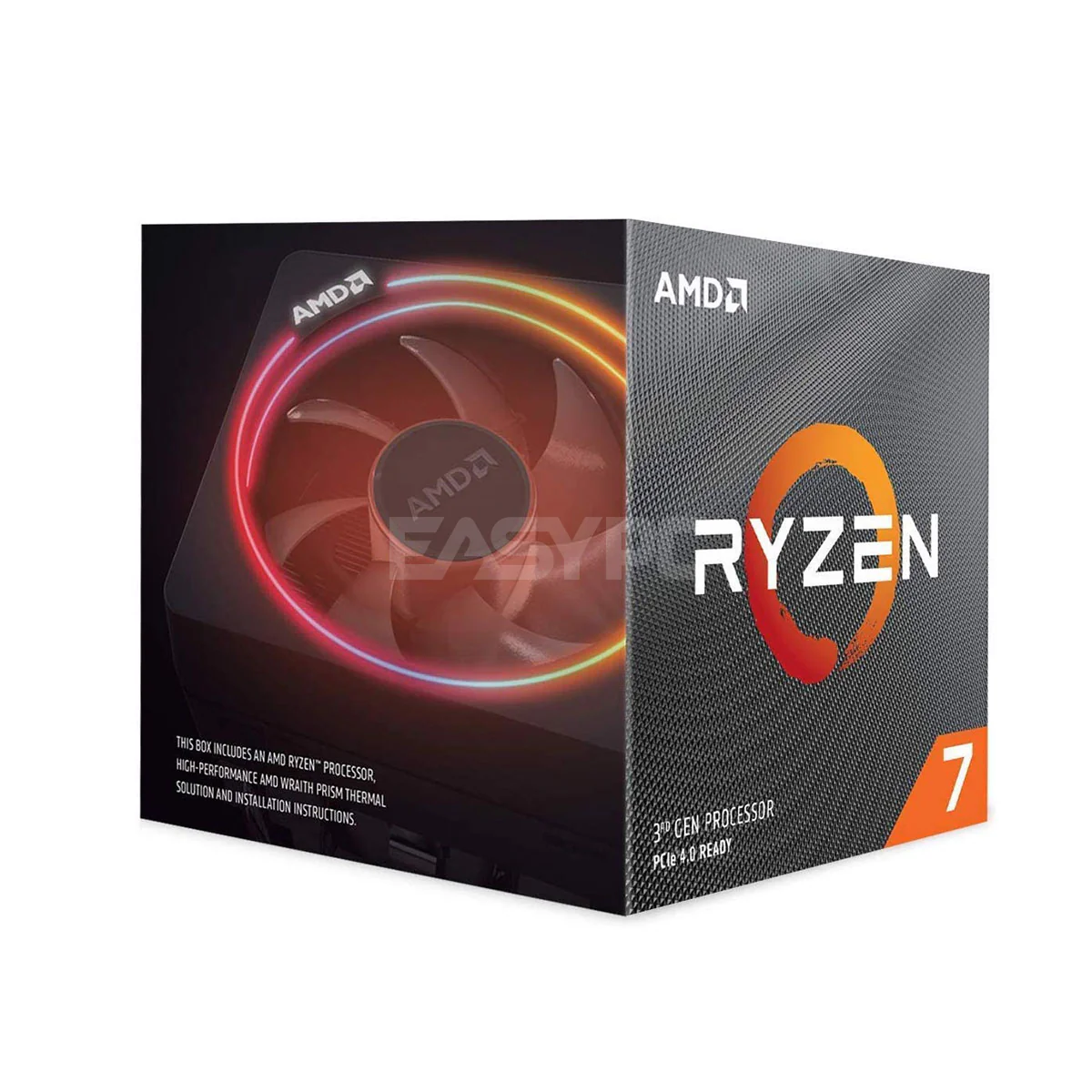 Amd Ryzen 7 3700x Processor Socket Am4 3.6ghz with Wraith Prism RGB Cooler