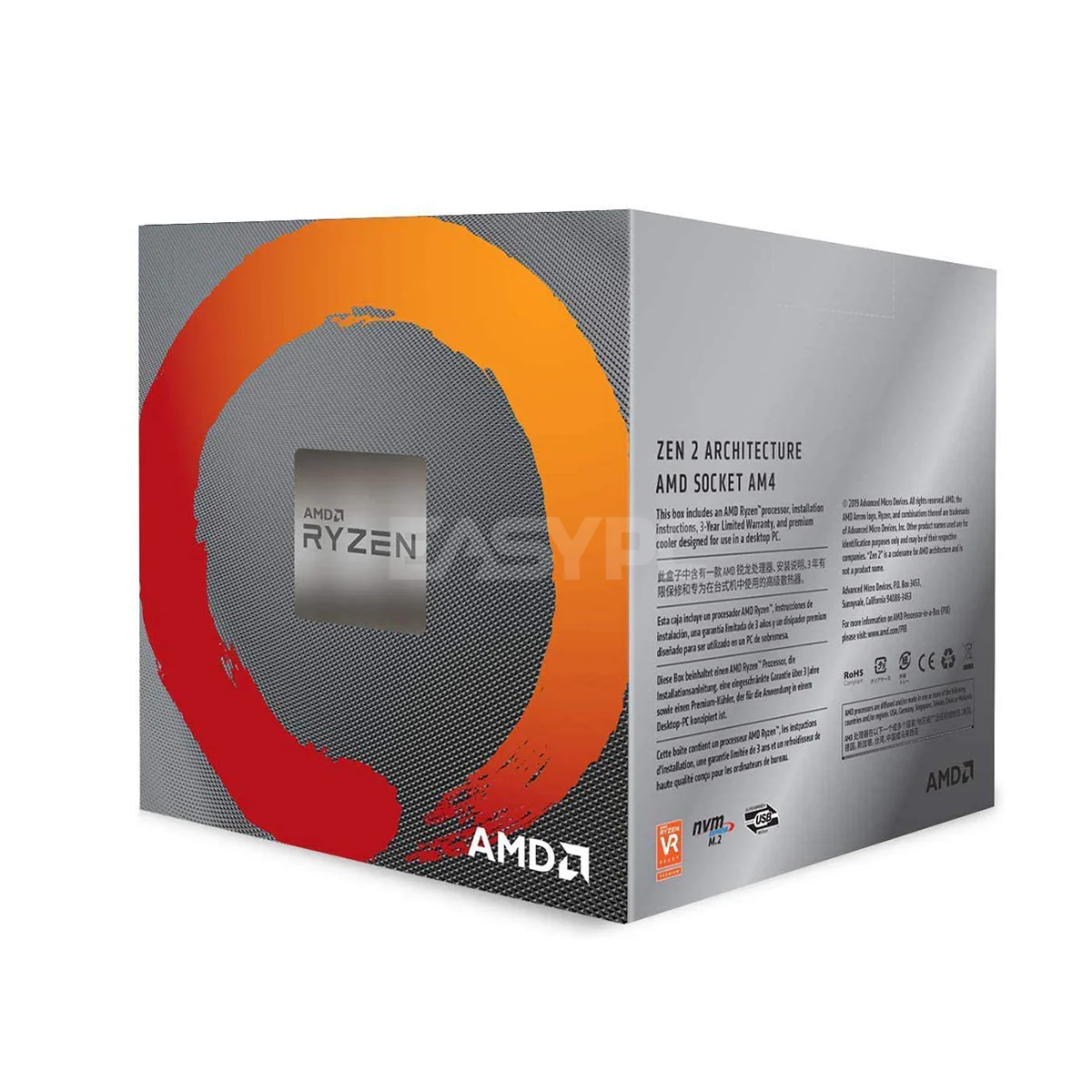 Amd Ryzen 7 3700x Processor Socket Am4 3.6ghz with Wraith Prism RGB Cooler - Image 2