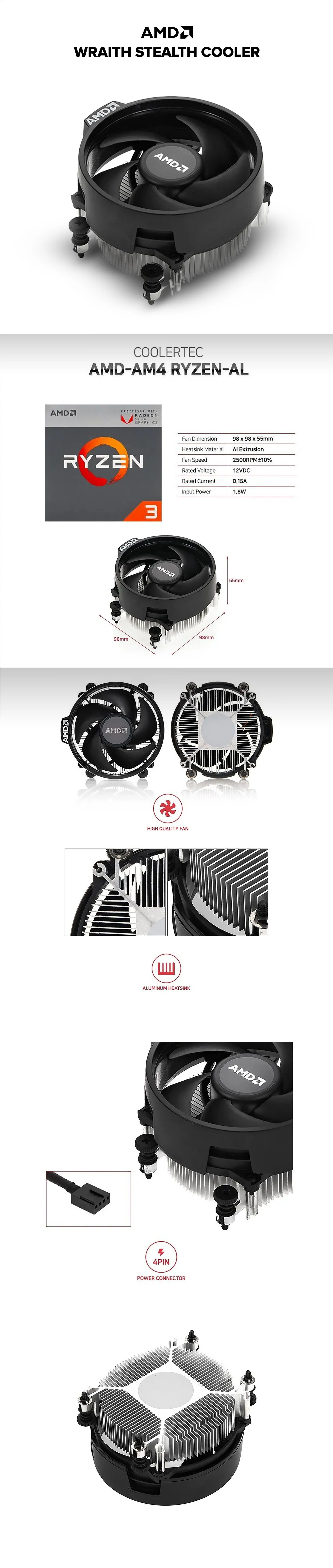 AMD Wraith Stealth Cooler - Image 5