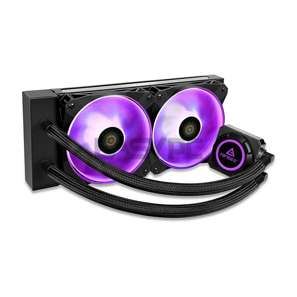 Antec Kuhler H20 K240 and K120 RGB PWM Fan, Strong Pump, Slim & Low-Profile Block Design AIO Liquid Cooler 19GLO - Image 3