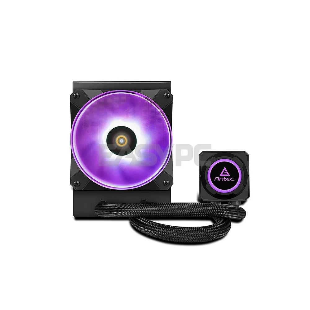 Antec Kuhler H20 K240 and K120 RGB PWM Fan, Strong Pump, Slim & Low-Profile Block Design AIO Liquid Cooler 19GLO - Image 8