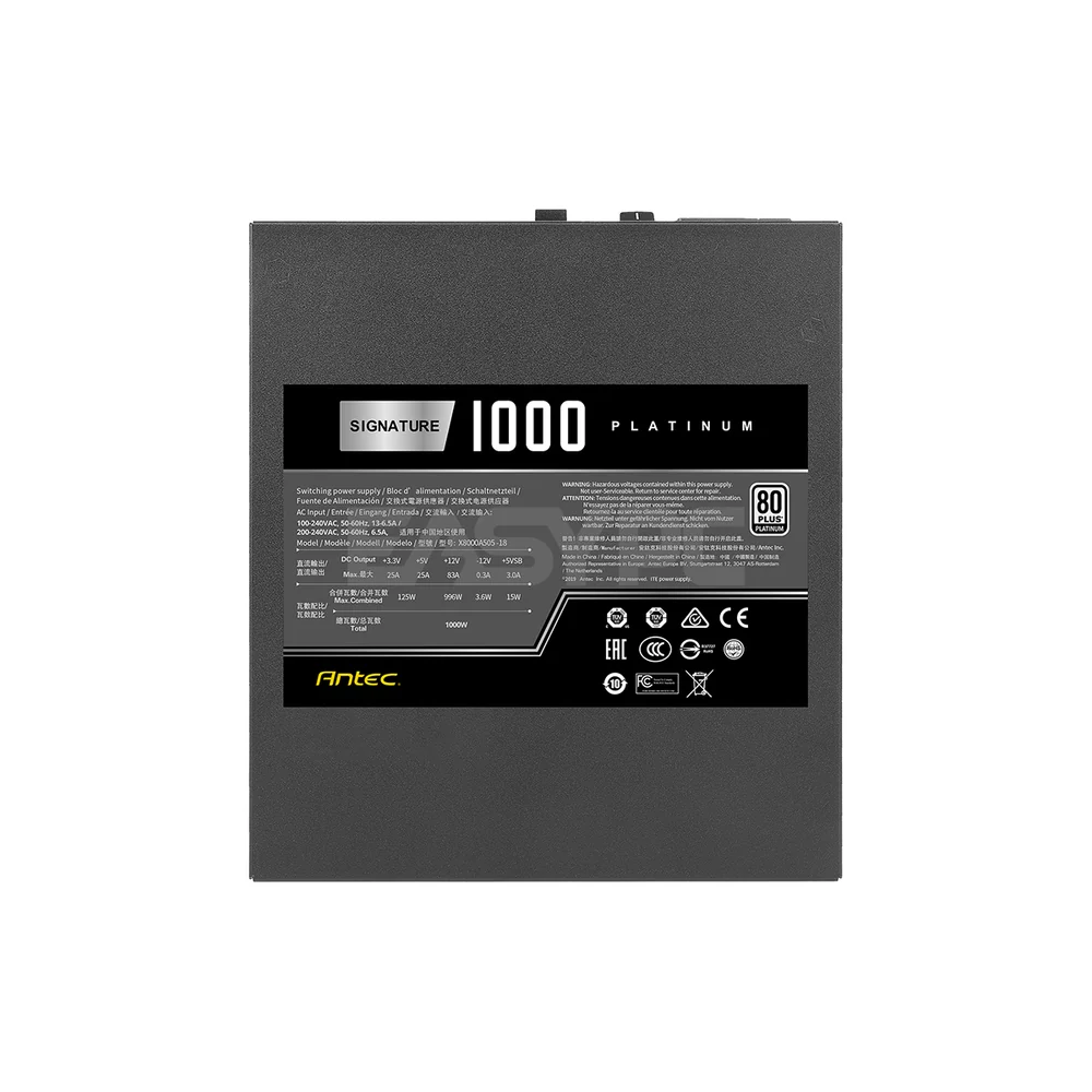 Antec Signature Platinum SP1000 1000w Fully Modular Power Supply 19GLO ANSP2648 - Image 5