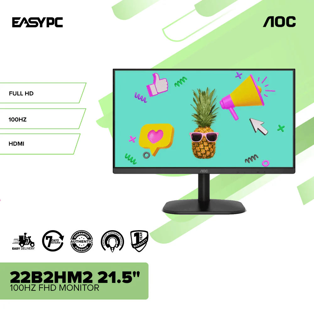 AOC 22B2HM2 21.5" 100HZ FHD Monitor - Image 2