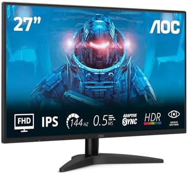 AOC 27B36X 27" FHD 144Hz IPS Gaming Monitor with HDR10