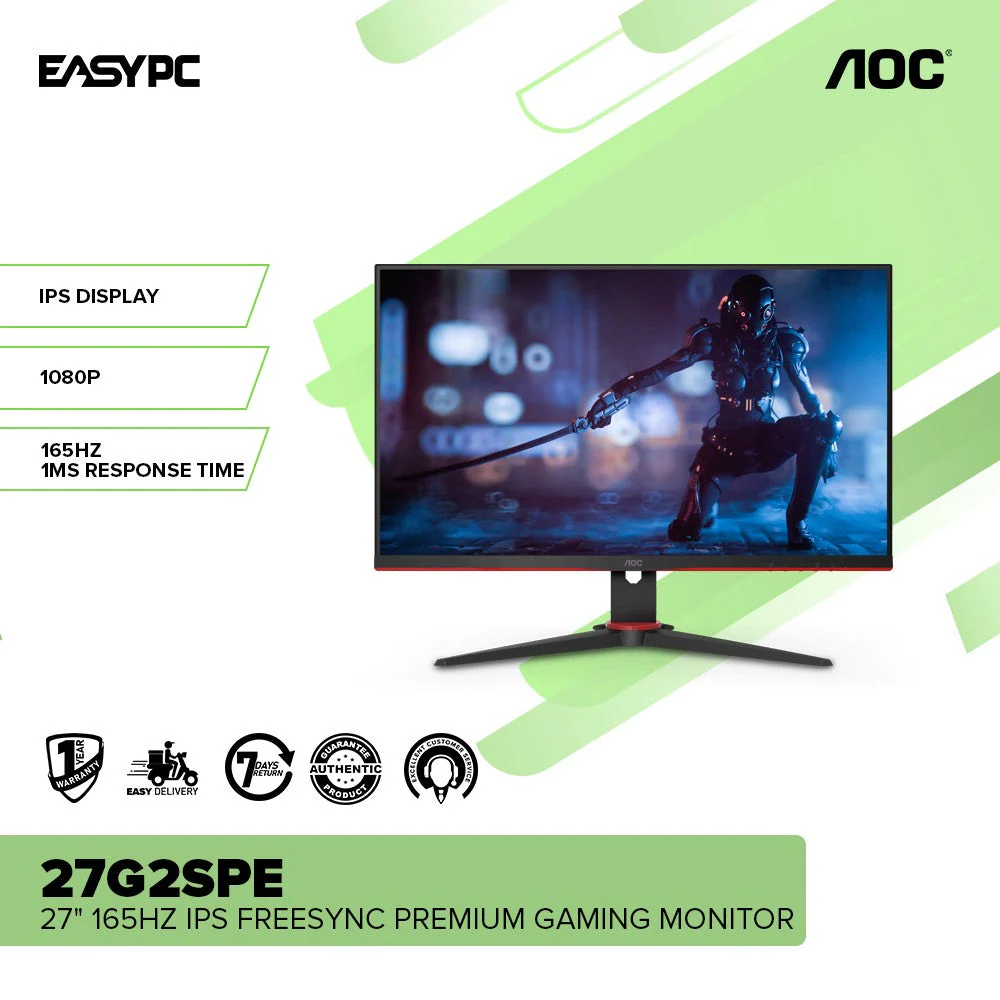 AOC 27G2SP/27G2SPE 27" 165Hz IPS FreeSync Gaming Monitor - Image 6