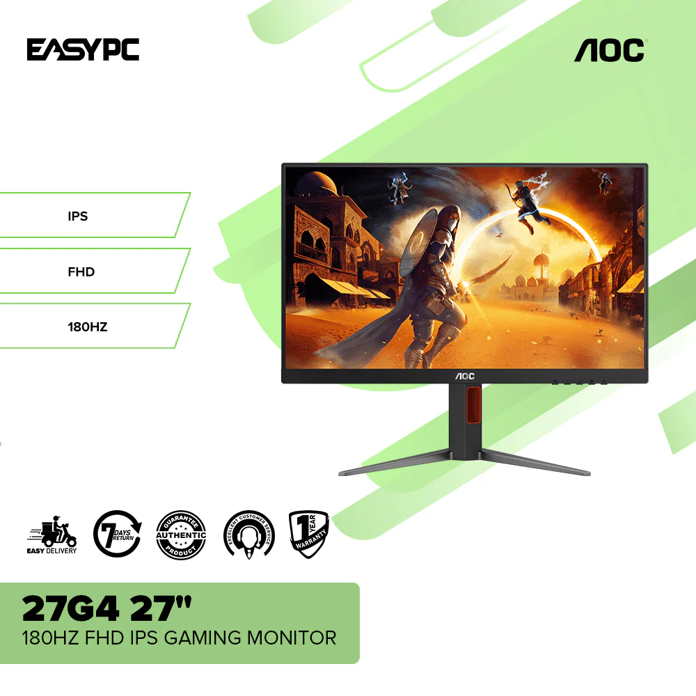 AOC 27G4 27" 180HZ FHD IPS Gaming Monitor - Image 2