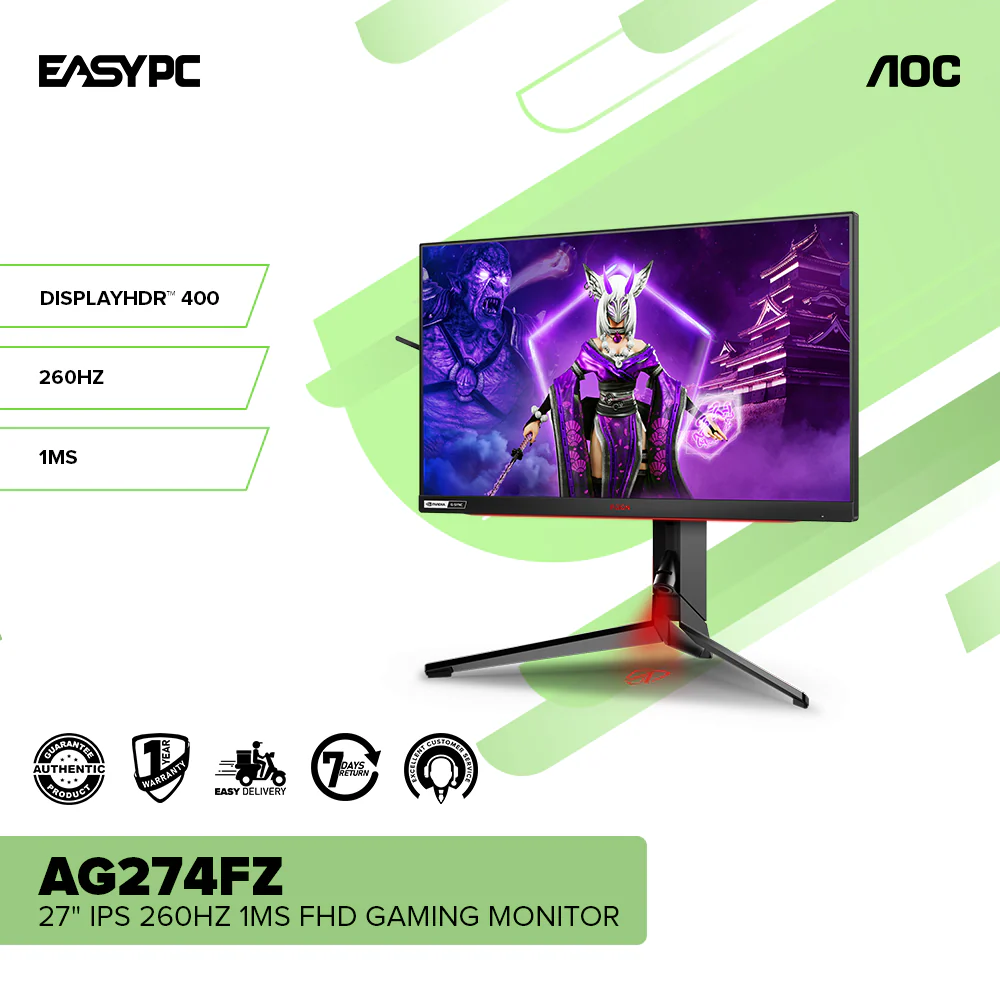 AOC AG274FZ 27" IPS 260Hz 1MS FHD Gaming Monitor - Image 2