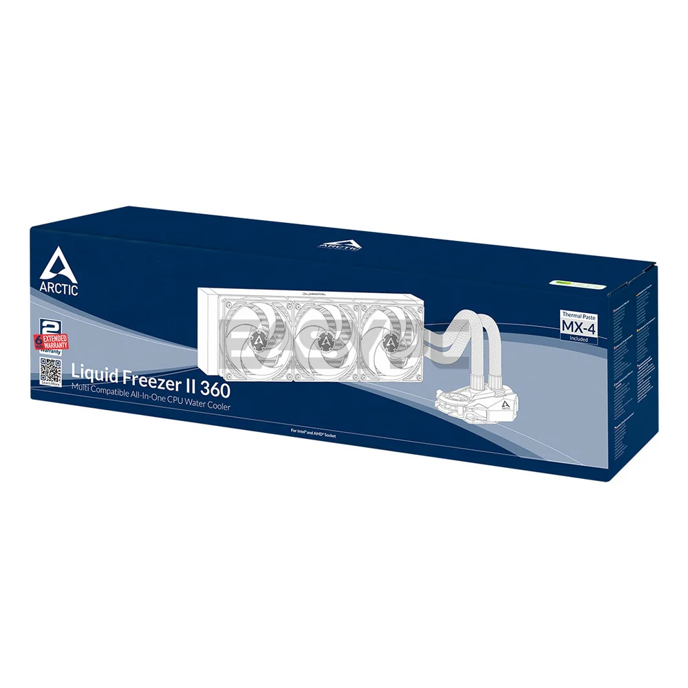 ARCTIC COOLING Liquid Freezer II- 120, 240, 280, 360 & 420mm Multi Compatible All-In-One CPU Water Cooler LGA 1700 Compatible Fully sleeved Tubes 4JTP - Image 16