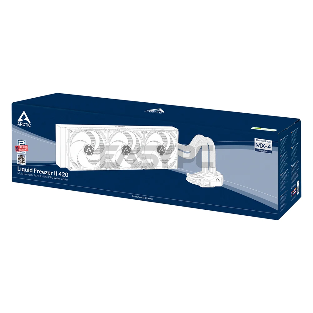 ARCTIC COOLING Liquid Freezer II- 120, 240, 280, 360 & 420mm Multi Compatible All-In-One CPU Water Cooler LGA 1700 Compatible Fully sleeved Tubes 4JTP - Image 21