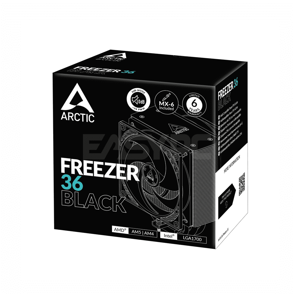 Arctic Freezer 36 Multi Compatible Tower CPU Cooler Black - Image 4