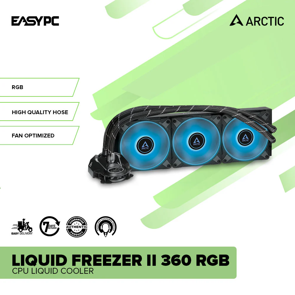 Arctic Liquid Freezer II 240mm and 360mm RGB Black and A-RGB Black CPU Liquid Cooler - Image 12