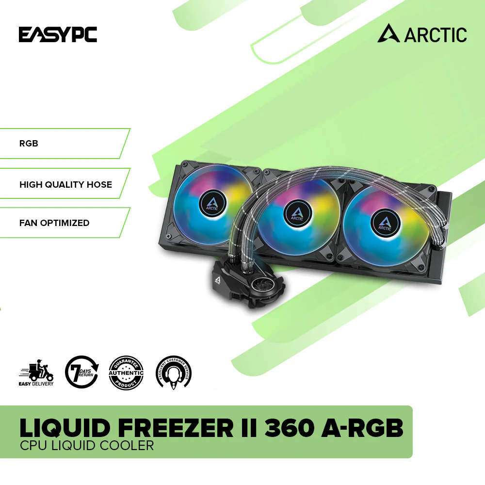 Arctic Liquid Freezer II 240mm and 360mm RGB Black and A-RGB Black CPU Liquid Cooler - Image 17