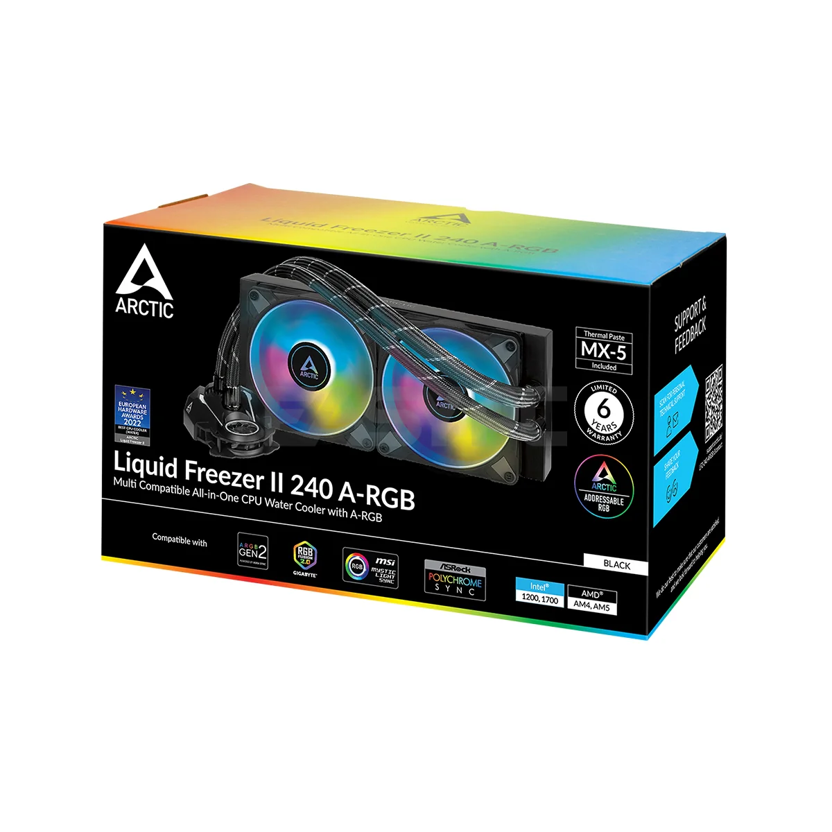 Arctic Liquid Freezer II 240mm and 360mm RGB Black and A-RGB Black CPU Liquid Cooler - Image 6