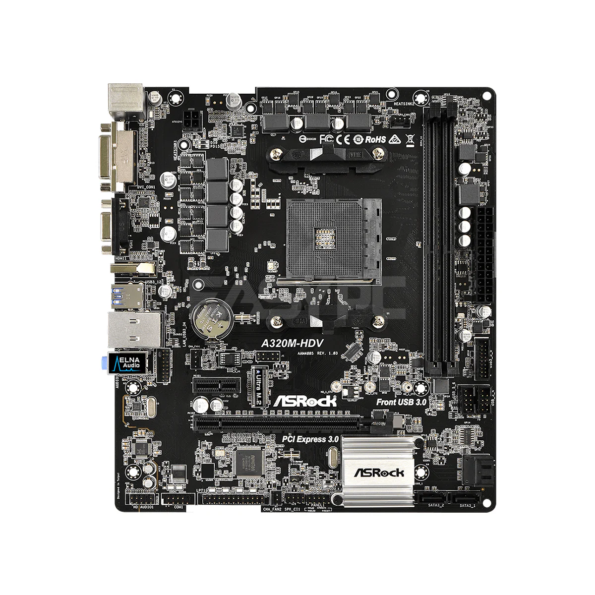 Asrock A320M-HDV Socket Am4 Ddr4 Gaming Motherboard - Image 3