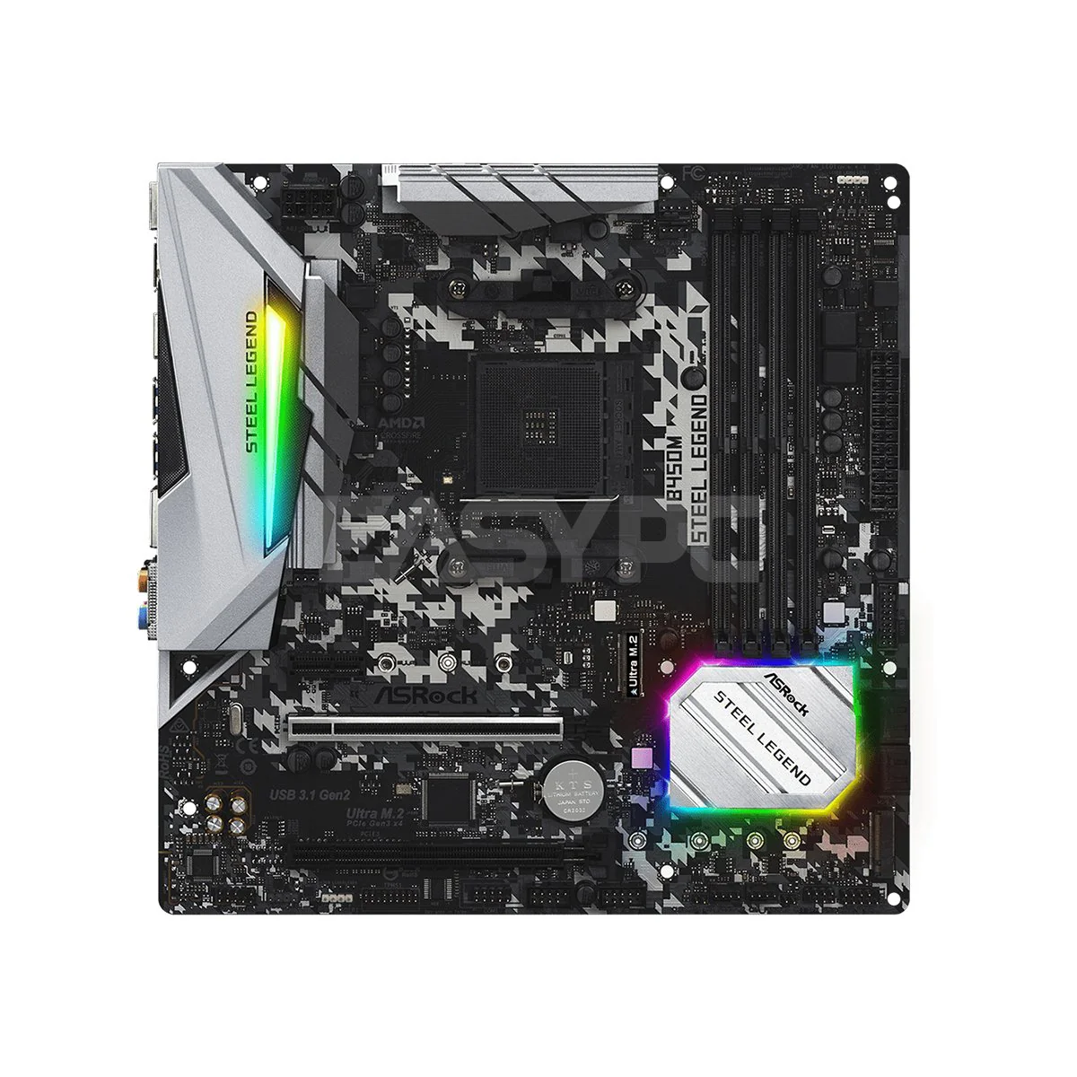 Asrock B450M Steel Legend Am4 Gaming Motherboard - Image 3