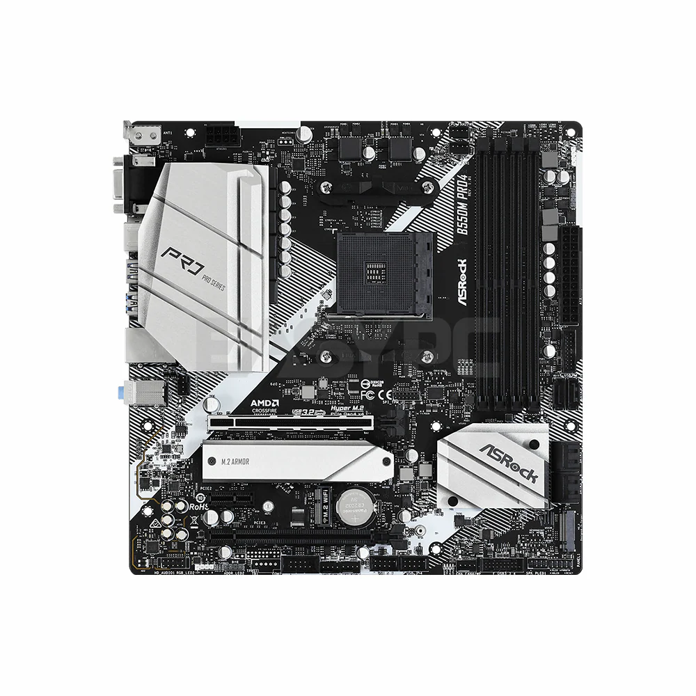 Asrock B550M Pro4 Socket Am4 Ddr4 Motherboard - Image 3