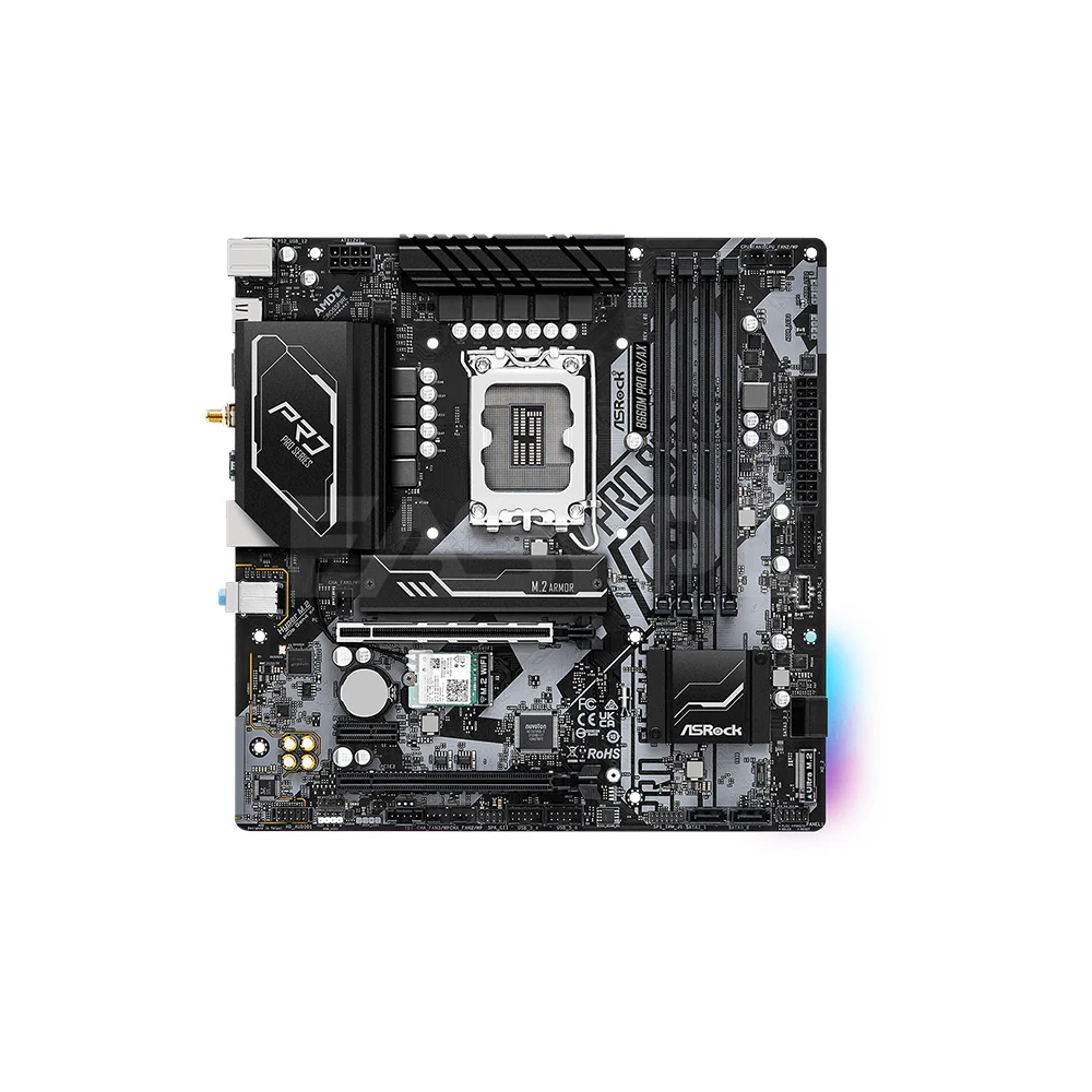 Asrock B660M Pro RS/AX WIFI Socket LGA 1700 Ddr4 Gaming Motherboard - Image 3